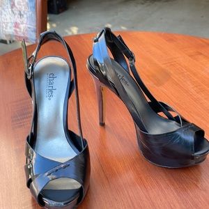 Charles David sling back heels